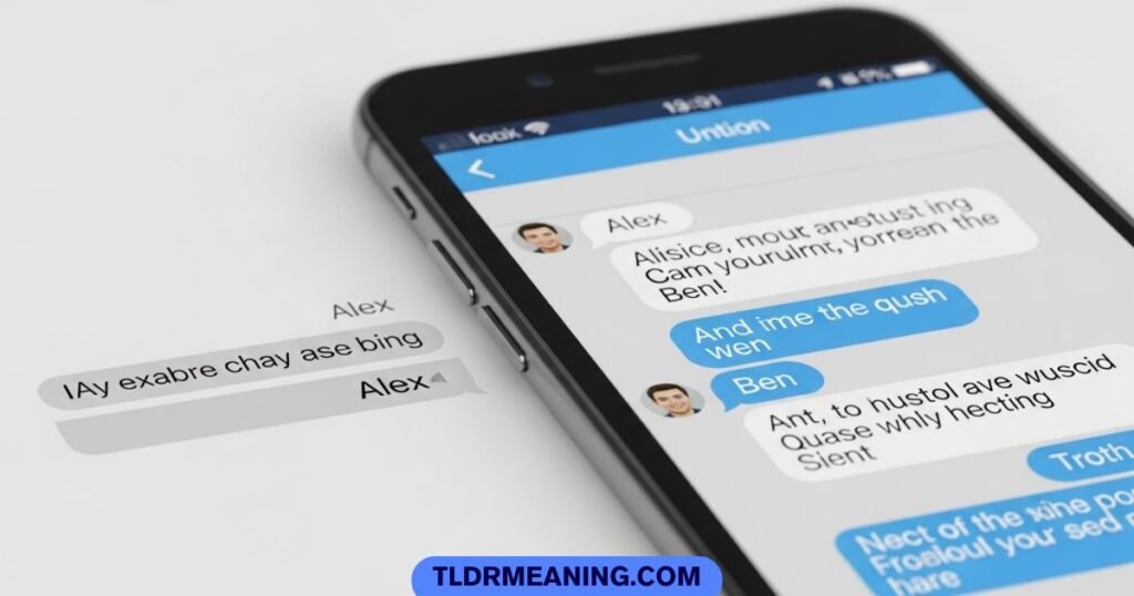  Chat conversation showing a long message followed by a short recap